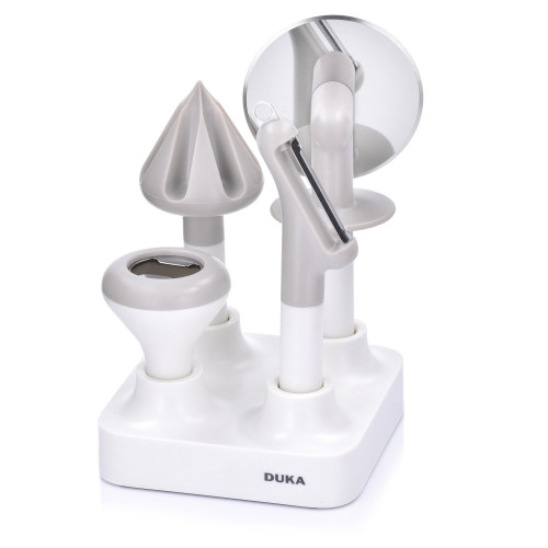 Сет кухненски аксесоари 4 бр. DUKA HEBY,  бял