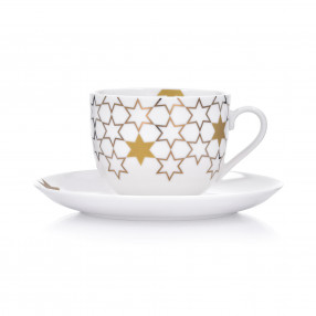 Чаша с чиния DUKA FELICIA ART DECO 300 мл., бял