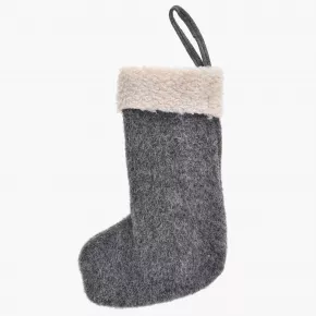 Коледен чорап DUKA LILLIPUT 34 см., сив