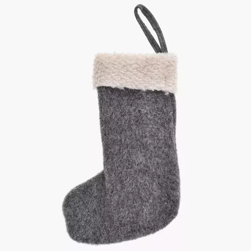 Коледен чорап DUKA LILLIPUT 34 см., сив
