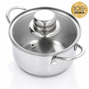 Тенджера мини DUKA SILVER 500 мл., сребрист