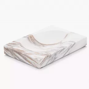 Поставка за сапун DUKA SCANDI SPA 13,5 см., бял