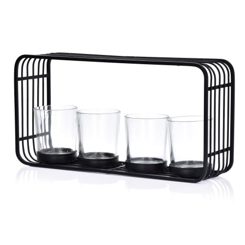 Свещник за 4 бр. свещи DUKA MODERN SCANDI 28x14x7 см.