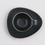 Чаша с чиния DUKA TIME DARK 60 мл., черен