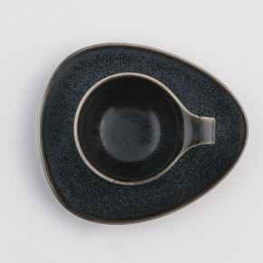 Чаша с чиния DUKA TIME DARK 60 мл., черен