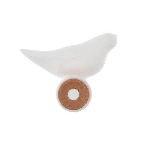 Закачалка птица DUKA BIRD 11,5x10x9,5 см., бял