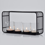 Свещник за 4 бр. свещи DUKA MODERN SCANDI 28x14x7 см.