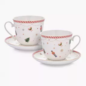 Сет чаши и чинии 2 бр. DUKA LYCKLIG 400 мл.