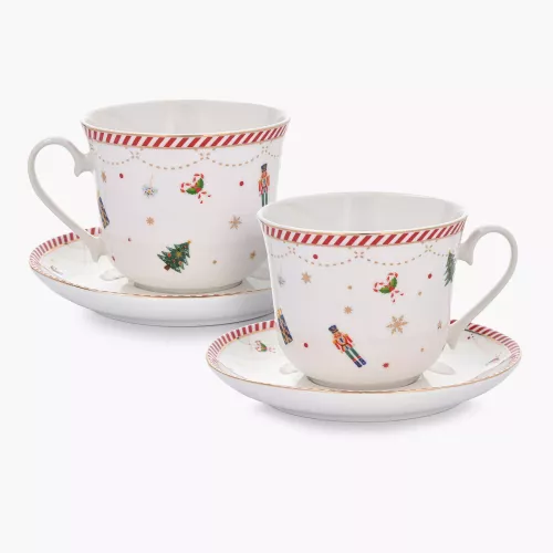 Сет чаши и чинии 2 бр. DUKA LYCKLIG 400 мл.