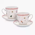 Сет чаши и чинии 2 бр. DUKA LYCKLIG 400 мл.