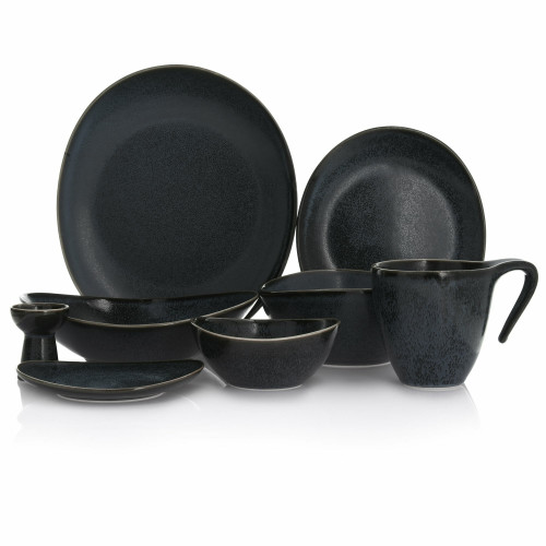 Купа с чиния DUKA TIME DARK 450 мл., черен