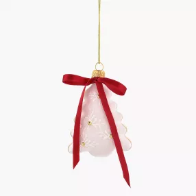 Висулка елха DUKA JULKLAP 8 см., бял