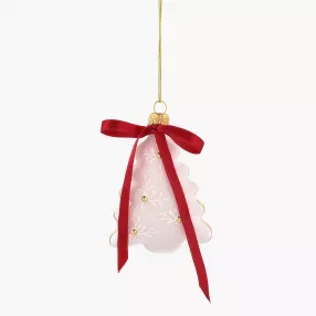 Висулка елха DUKA JULKLAP 8 см., бял