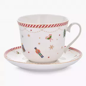 Сет чаши и чинии 2 бр. DUKA LYCKLIG 400 мл.