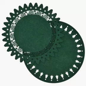 Подложка за хранене DUKA JULKLAP 38 см., зелен